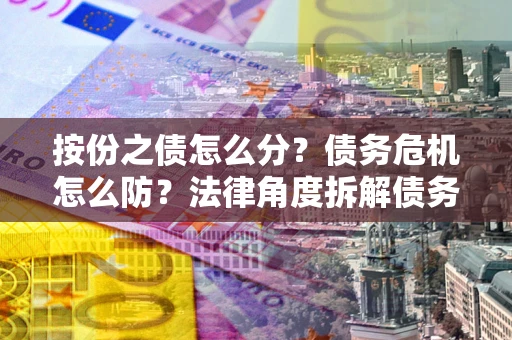 北京按份之债怎么分？债务危机怎么防？法律角度拆解债务分配与风险自保指南