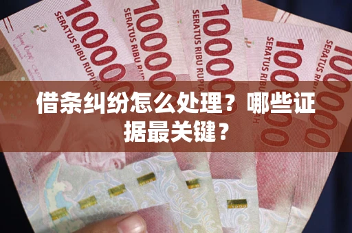 北京借条纠纷怎么处理？哪些证据最关键？