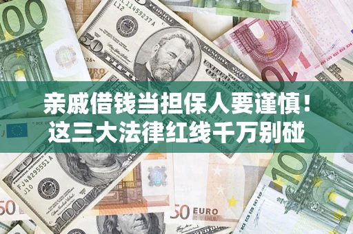 北京亲戚借钱当担保人要谨慎！这三大法律红线千万别碰