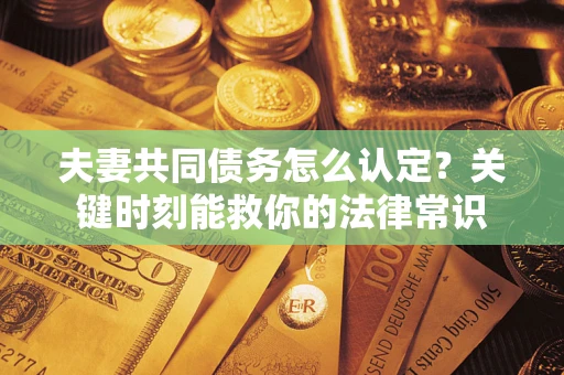 北京夫妻共同债务怎么认定？关键时刻能救你的法律常识