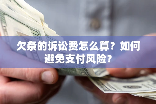 北京欠条的诉讼费怎么算？如何避免支付风险？